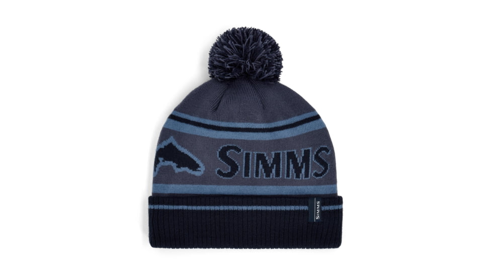 Simmsfishing Tip-Up Pom Beanie, Huckleberry, One Size, 13788-1163-00