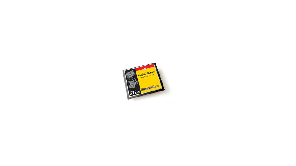 SimpleTech Compact Flash 24X 512MB Type I Card