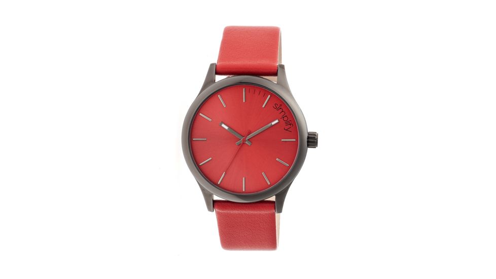 Simplify 2405 The 2400 Mens Watch, Red Band, Gray Case, Red Face SIM2405