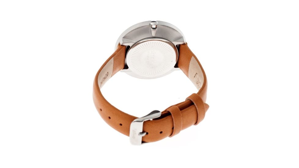 Simplify 2603 The 2600 Watch 40mm, Light Brown Leather Band, Silver Case, Black Face SIM2603