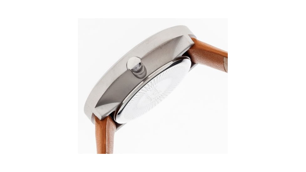 Simplify 2603 The 2600 Watch 40mm, Light Brown Leather Band, Silver Case, Black Face SIM2603