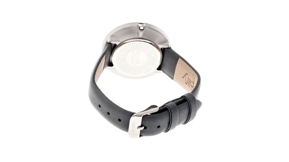 Simplify 2604 The 2600 Watch 40mm, Gray Leather Band, Silver Case, Gray Face SIM2604