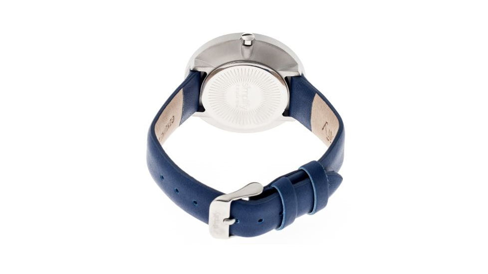 Simplify 2606 The 2600 Watch 40mm, Blue Leather Band, Silver Case, Blue face SIM2606