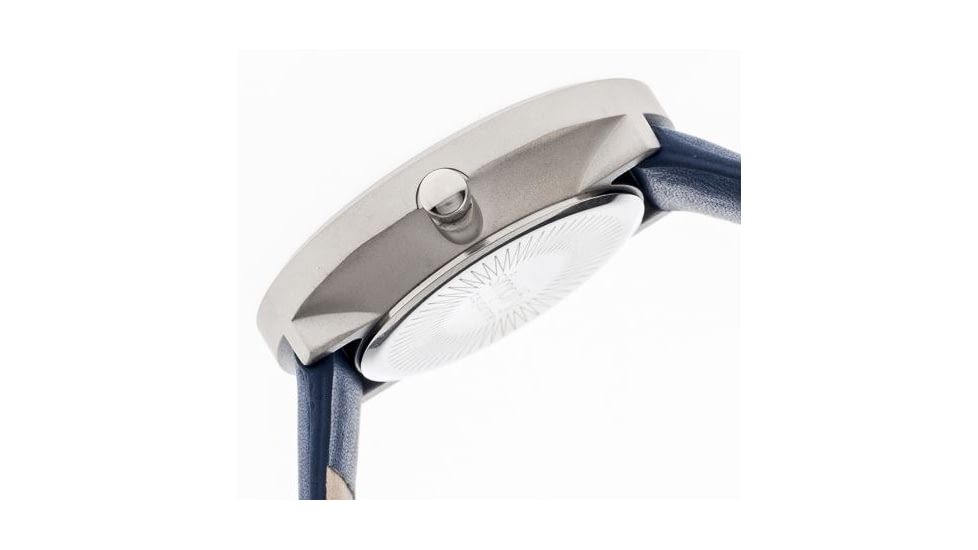 Simplify 2606 The 2600 Watch 40mm, Blue Leather Band, Silver Case, Blue face SIM2606