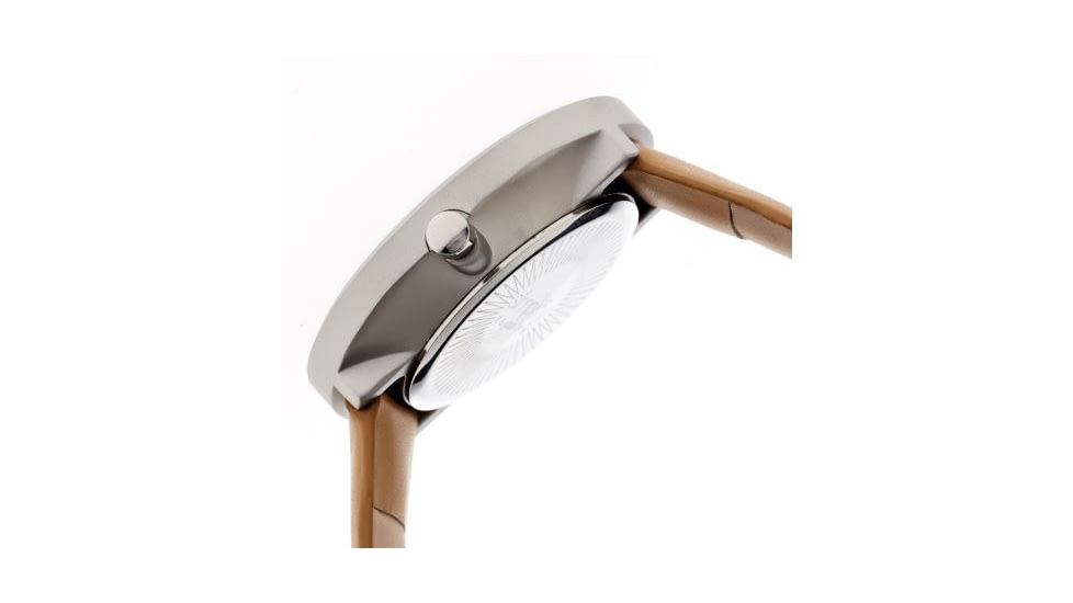 Simplify 2607 The 2600 Watch 40mm, Brown Leather Band, Silver Case, Black Face SIM2607