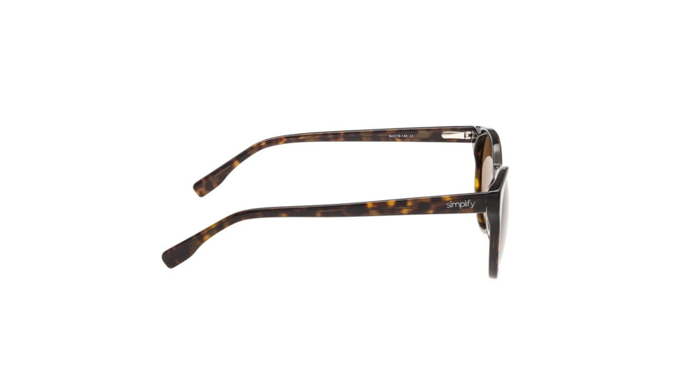 Simplify Clark Single Vision Prescription Sunglasses, Dark Brown Tortoise Frame, SSU102-TRSV