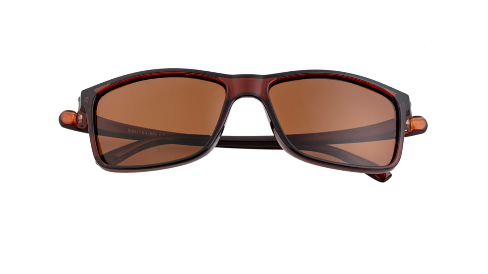 Simplify Ellis Polarized Sunglasses - Unisex, Brown/Brown, One Size, SSU123-BN