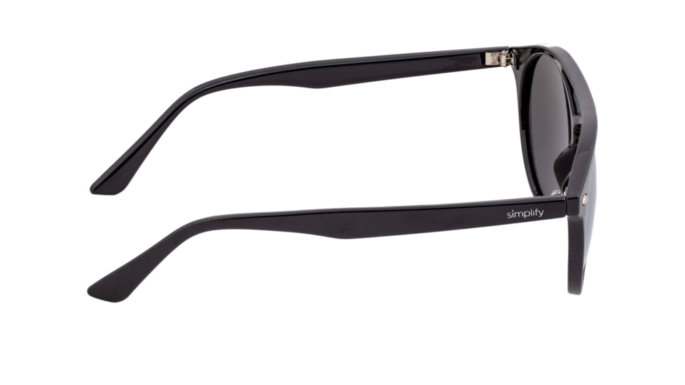 Simplify Finley Polarized Sunglasses - Unisex, Black/Silver, One Size, SSU122-SL