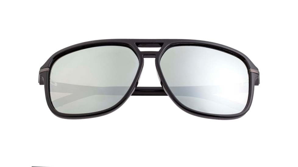 Simplify Reed Polarized Sunglasses - Unisex, Black/Silver, One Size, SSU121-SL
