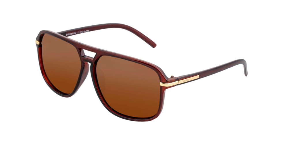 Simplify Reed Polarized Sunglasses - Unisex, Brown/Brown, One Size, SSU121-BN