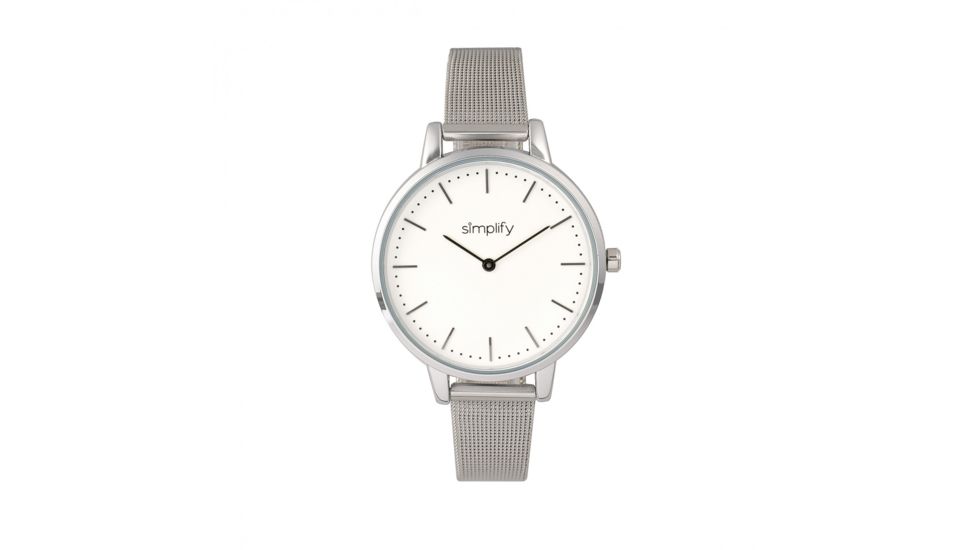 Simplify The 5800 Mesh Bracelet Watch, Silver, SIM5801