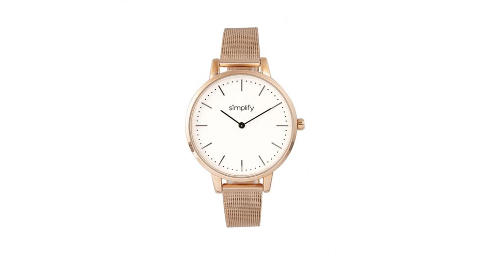 Simplify The 5800 Mesh Bracelet Watch, Rose Gold/Silver, SIM5805