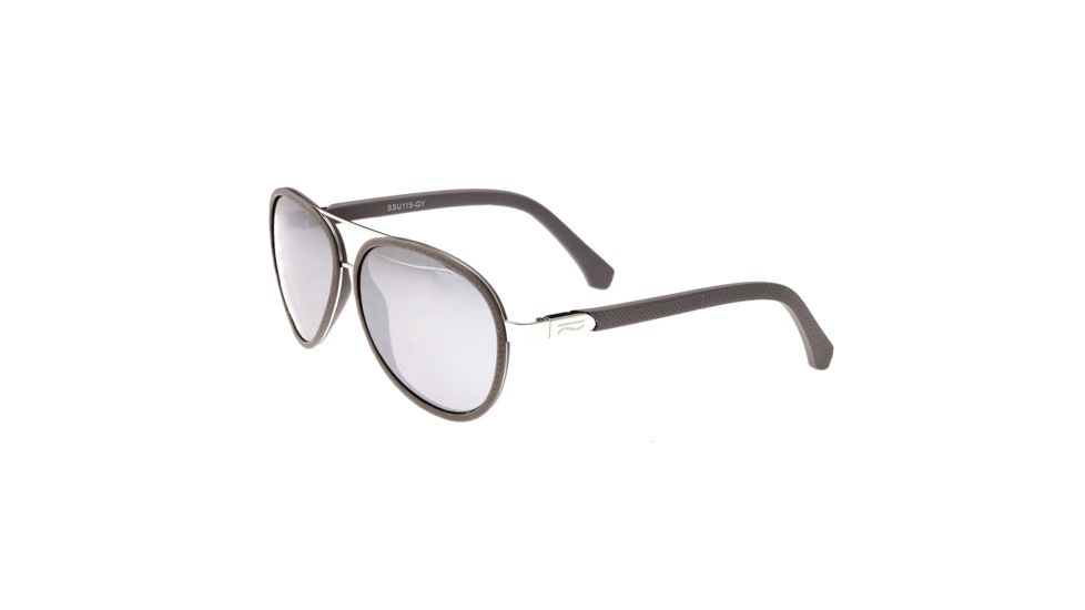 Simplify Stanford Polarized Sunglasses, Silver/Silver, One Size, SSU115-GY