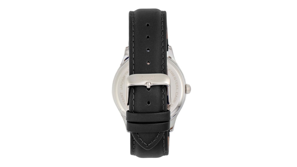 Simplify The 6900 Leather-Band Watch w/ Date, White, One Size, SIM6901