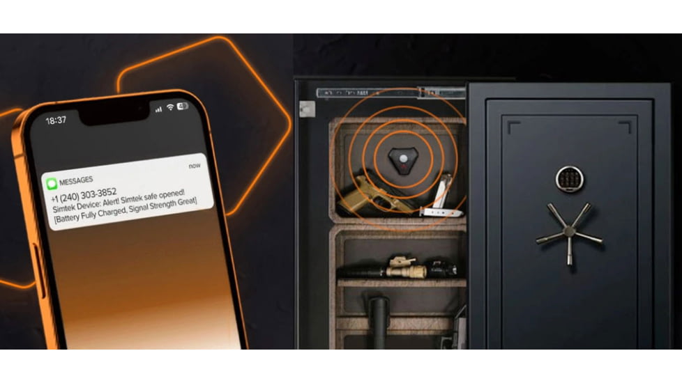 Simtek StealthALERT Wireless Alarm, Black, BLK-SIMTEK-22