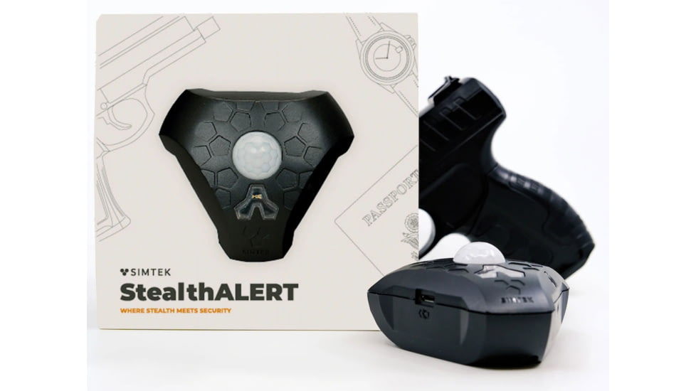 Simtek StealthALERT Wireless Alarm, Black, BLK-SIMTEK-22