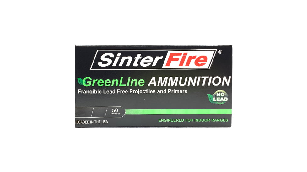 SinterFire GreenLine .223 Remington 55 Frangible Brass Rifle Ammo, 50 Rounds, SF22355GL-C