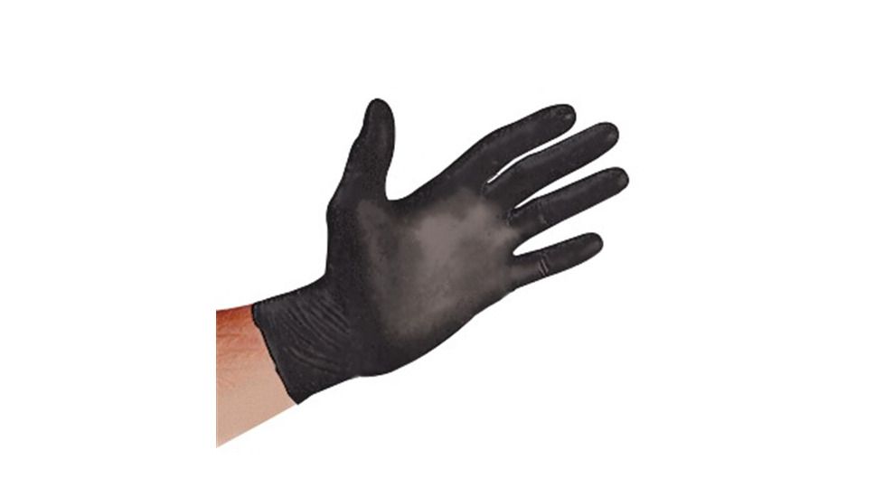 Sirchie - Black Nitrile Powder-free ONYX gloves, medium, 100ea.