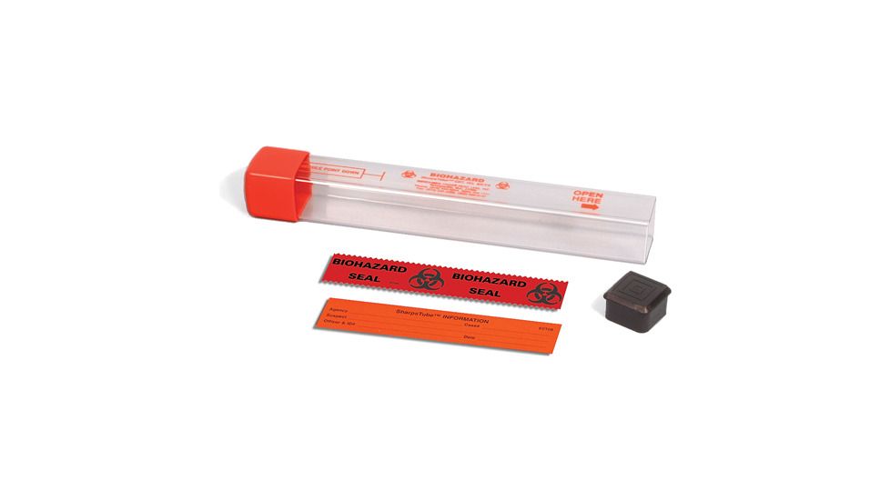 Sirchie - Syringe Transport Tubes, 1" sq. x 8"  12/pack