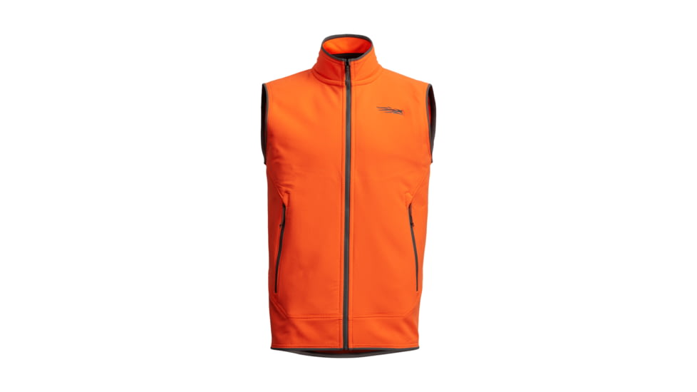 Sitka Gear Alpha Fleece Vest Blaze Orange XXL, 600712-BL-XXL