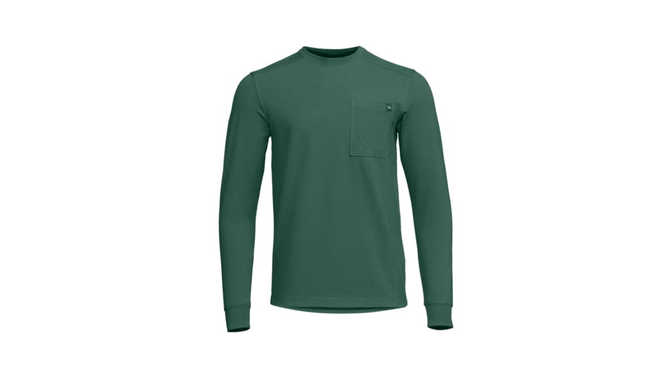 Sitka Gear Foothills Long Sleeve Crew Foliage Green XXL, 600260-FGR-XXL