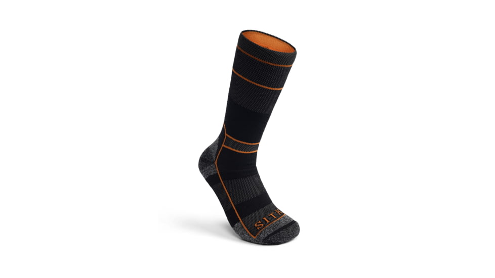 Sitka Gear Heavy Weight Crew Sock SITKA Black S, 600932-BK-S
