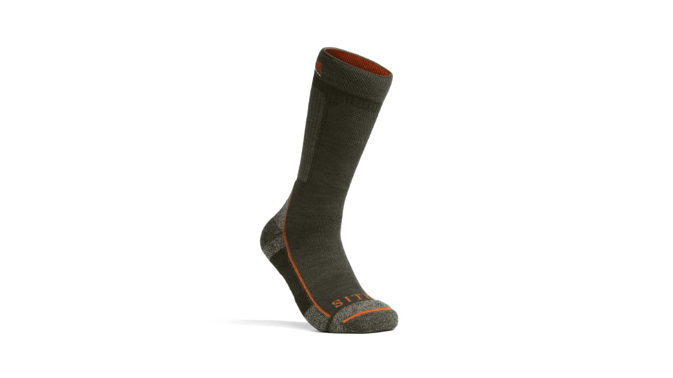 Sitka Gear Mid Weight Crew Sock Deep Lichen M, 600852-DLI-M