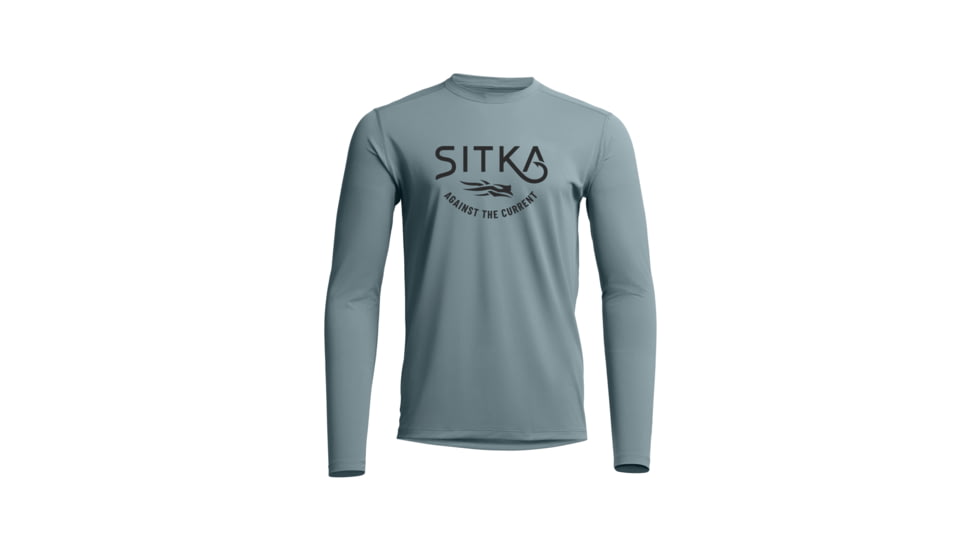 Sitka Gear Radiant Graphic LS Crew Gravel Blue Hooked XL, 600995-GR02-XL