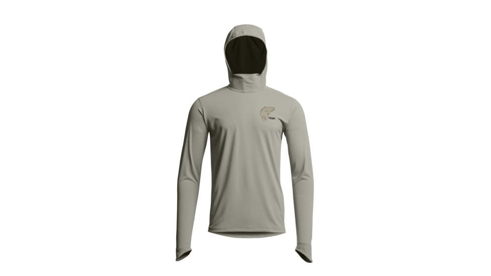 Sitka Gear Radiant Graphic Sun Hoodie Pebble Grey Bass XXL, 600996-PEB03-XXL