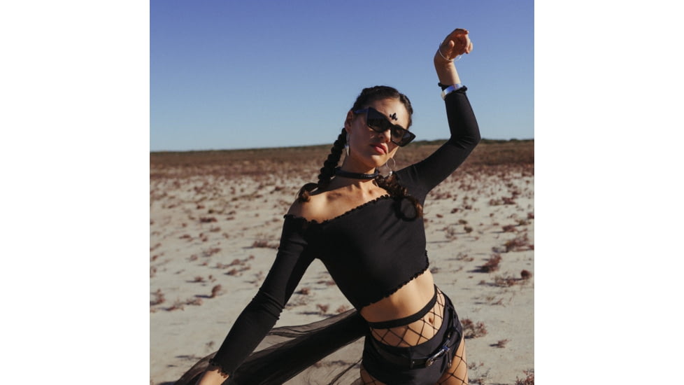 Sito Wonderland Sunglasses, Black Frame, Iron Grey Polarized Lens, SIWND001P