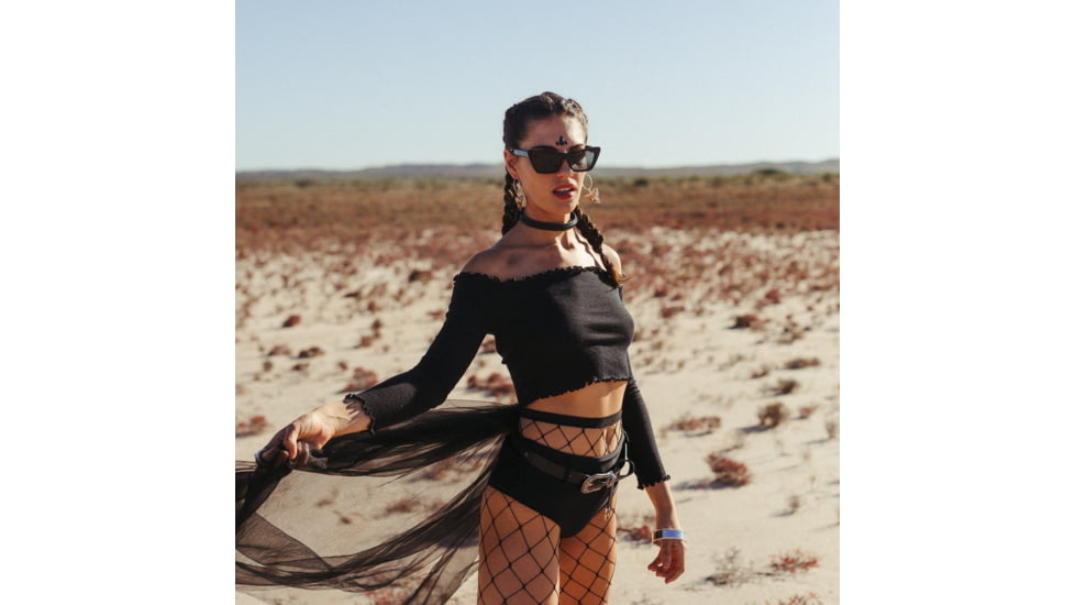 Sito Wonderland Sunglasses, Black Frame, Iron Grey Polarized Lens, SIWND001P