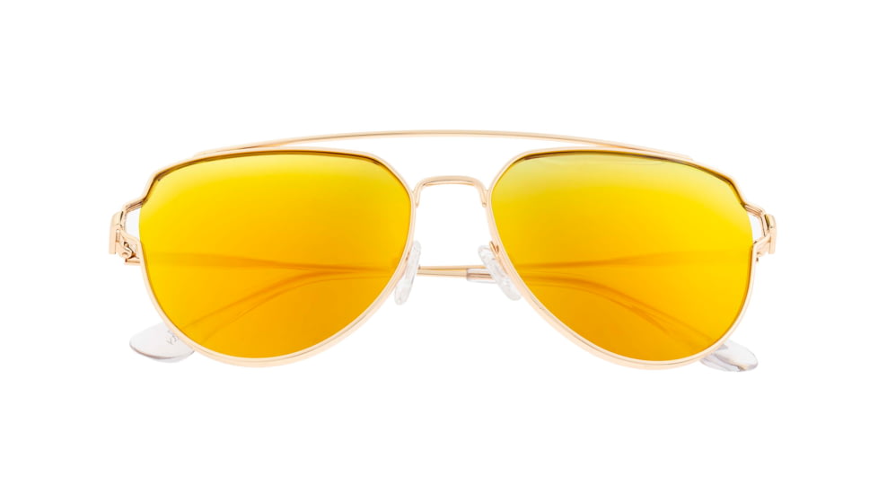 Sixty One Sunglasses Nudge Polarized Sunglasses - Unisex, Gold/Yellow, One Size, SIXS106GD