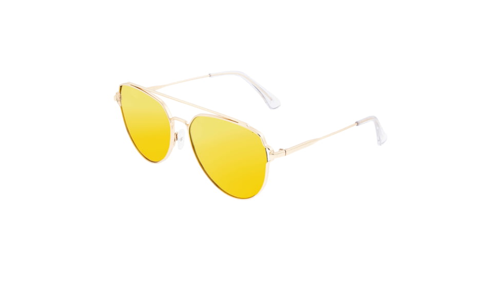 Sixty One Sunglasses Nudge Polarized Sunglasses - Unisex, Gold/Yellow, One Size, SIXS106GD