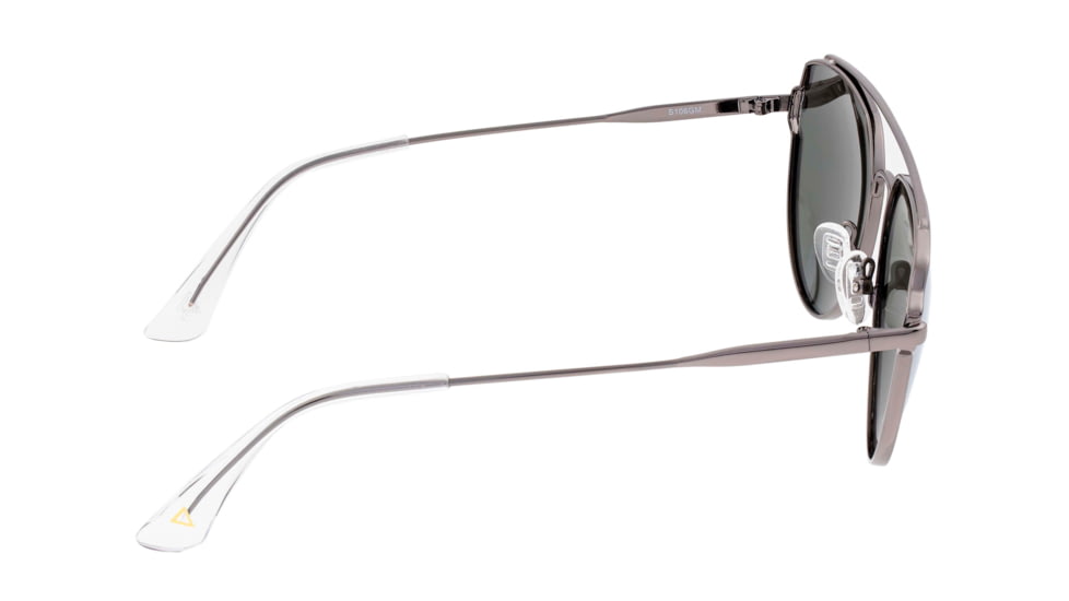 Sixty One Sunglasses Nudge Polarized Sunglasses - Unisex, Gunmetal/Silver, One Size, SIXS106GM