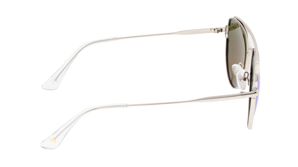 Sixty One Sunglasses Nudge Polarized Sunglasses - Unisex, Silver/Blue, One Size, SIXS106SL