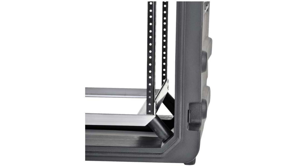 SKB Cases 12U Shock Mount - Rack, Wth Wheels And Handle, 3SKB-R12U20W