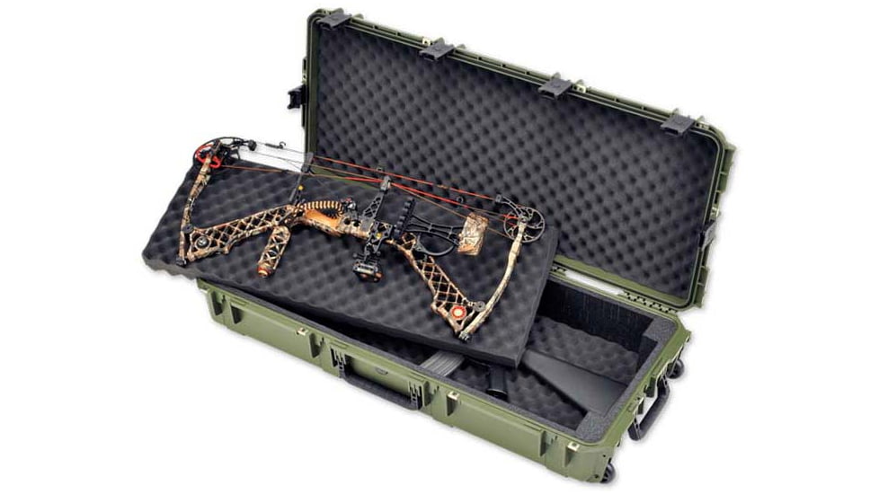 SKB Cases 4217-7 Double Bow / Rifle Case, OD Green, 3i-4217-DB-M
