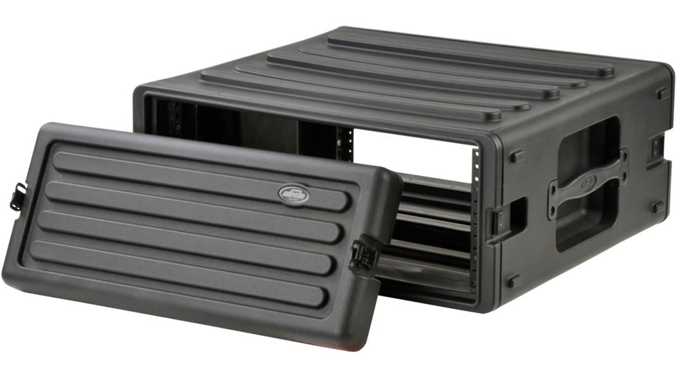SKB Cases 4U Space Roto Molded Rack, Black, 24 in. X 23 in. X 10 in. 1SKB-R4U
