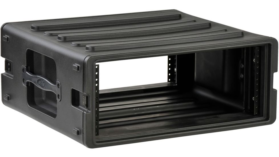 SKB Cases 4U Space Roto Molded Rack, Black, 24 in. X 23 in. X 10 in. 1SKB-R4U