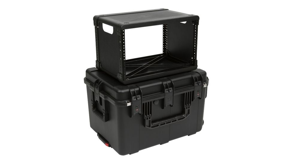 SKB Cases 6U iSeries Injection Molded Fly Rack, Rackable Depth 13in, Black, 23in x 17in x 14in 3i-2317M146U