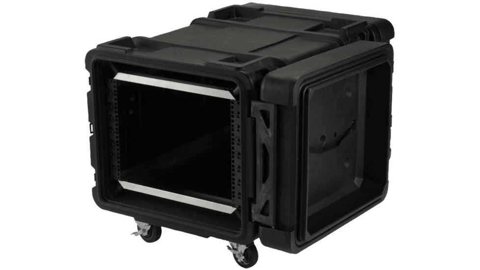 SKB Cases 8U Shock Rack 28in Deepx14in Hgh, W/Square Holes/Large Round Rack Mount Holes, 3SKB-R908U28