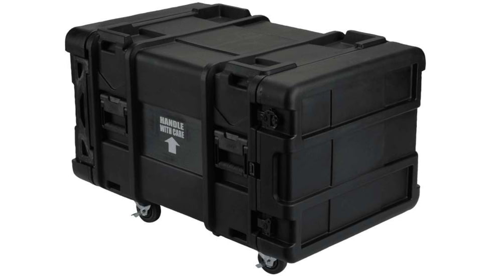 SKB Cases 8U Shock Rack 28in Deepx14in Hgh, W/Square Holes/Large Round Rack Mount Holes, 3SKB-R908U28