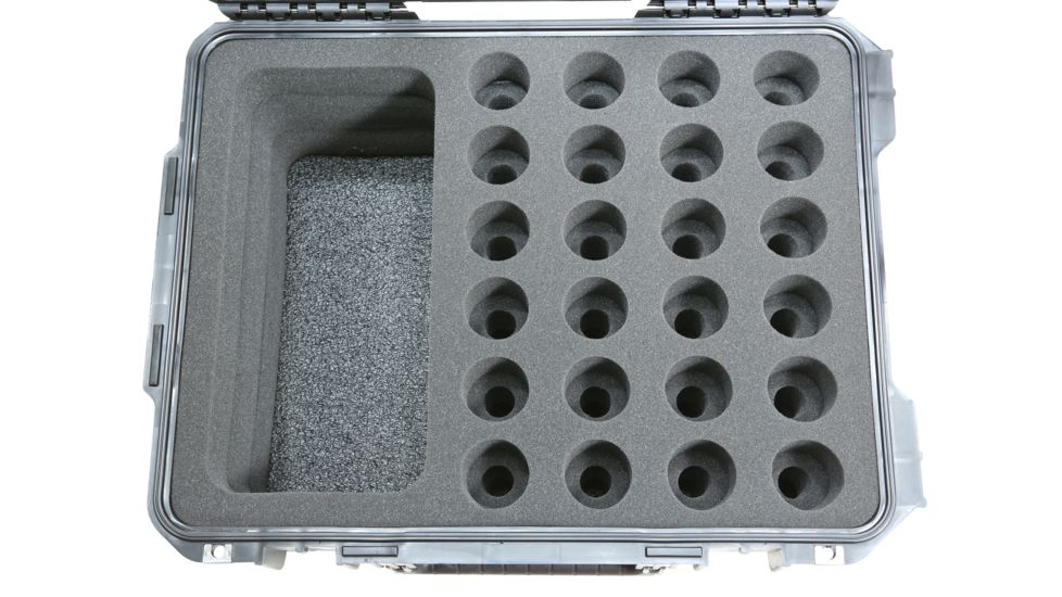 SKB Cases Injection Molded Waterproof Twenty-four Mic Case, Black, 3I-2015-MC24
