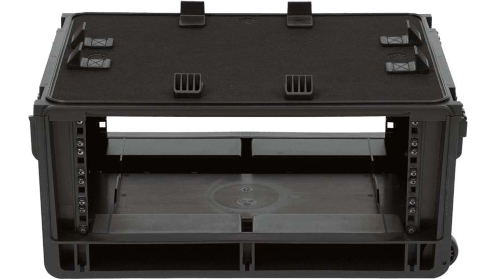 SKB Cases Injecton Molded Laptop/4U Rack Wth Wheels And Pull Handle, 1SKB-ISF4U