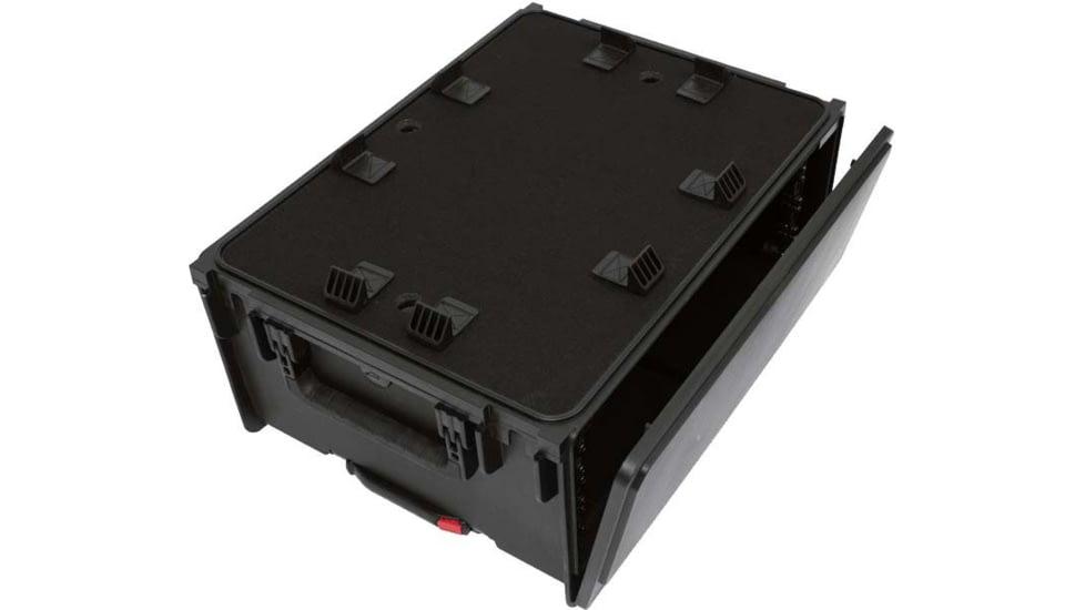 SKB Cases Injecton Molded Laptop/4U Rack Wth Wheels And Pull Handle, 1SKB-ISF4U
