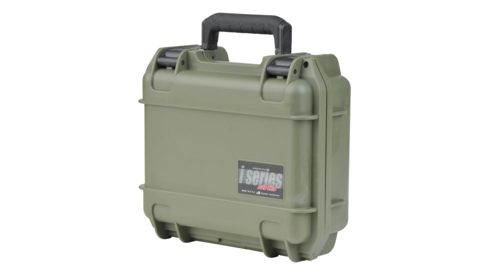 SKB Cases iSeries 0907-4 Waterproof Utility Case Military Green, 10 3/4 X 9 3/4 X 4 7/8 3i-0907-4M-L