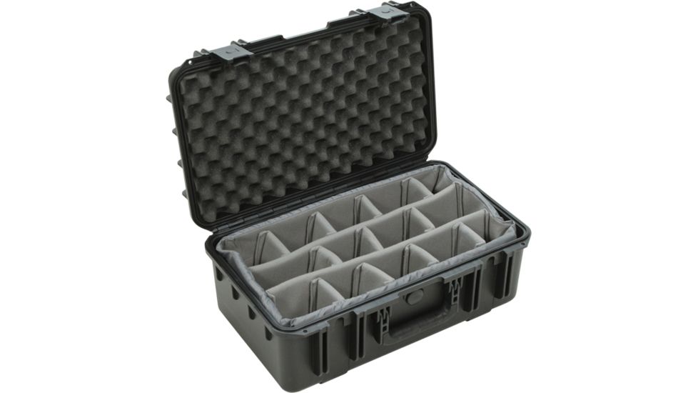 SKB Cases iSeries 2011-8 Waterproof Utility Case w/ padded dividers, Black, 22 1/4 x 14 3/4 x 9 1/2 3i-2011-8B-D
