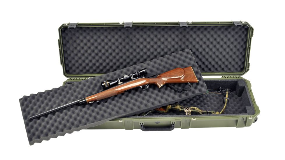 SKB Cases iSeries 5014 Double Bow Case, Olive Drab, 54X17 1/2X7 3i-5014-DB-M