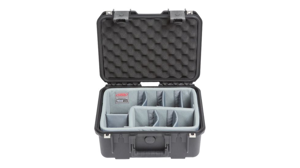 SKB Cases iSeries Case w/Think Tank Designed Dividers, Black, 12.5in x 8.5in x 5in 3i-1309-6DT