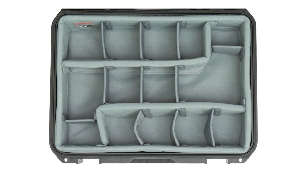 SKB Cases iSeries Case w/Think Tank Designed Photo Dividers and Lid Organizer, Black, 17.5in x 12in x 3.5in 3i-1813-5DL